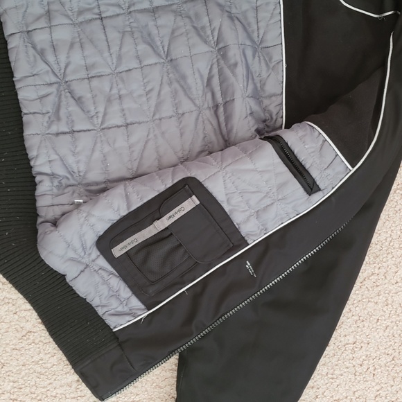 Calvin Klein Mens Large Black Water Resistant Wind Protection Jacket Coat - Picture 8 of 16